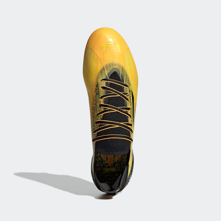 Botas de fútbol para terreno firme adidas X Speedflow Messi 1 FG Dorado/Negro/Amarillo