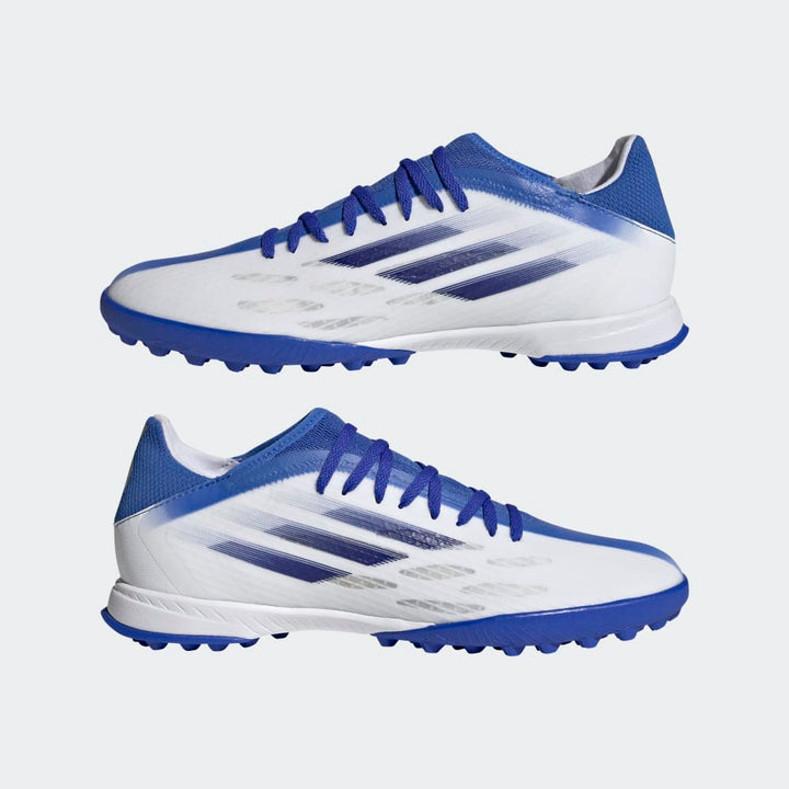 Botas de fútbol adidas X Speedflow 3 TF Turf Blanco/Índigo