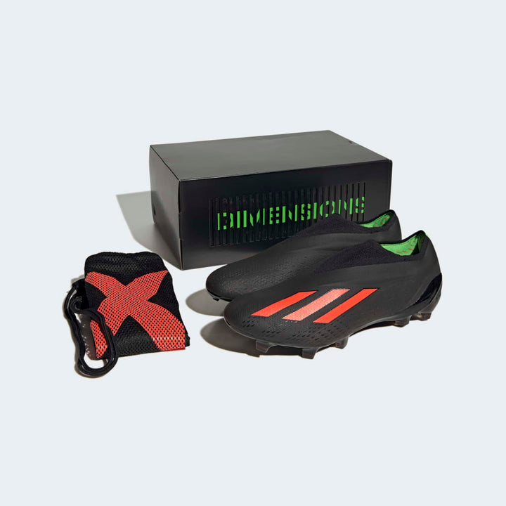 Botas de terreno firme adidas X Speedportal+ FG Negro/Rojo/Verde