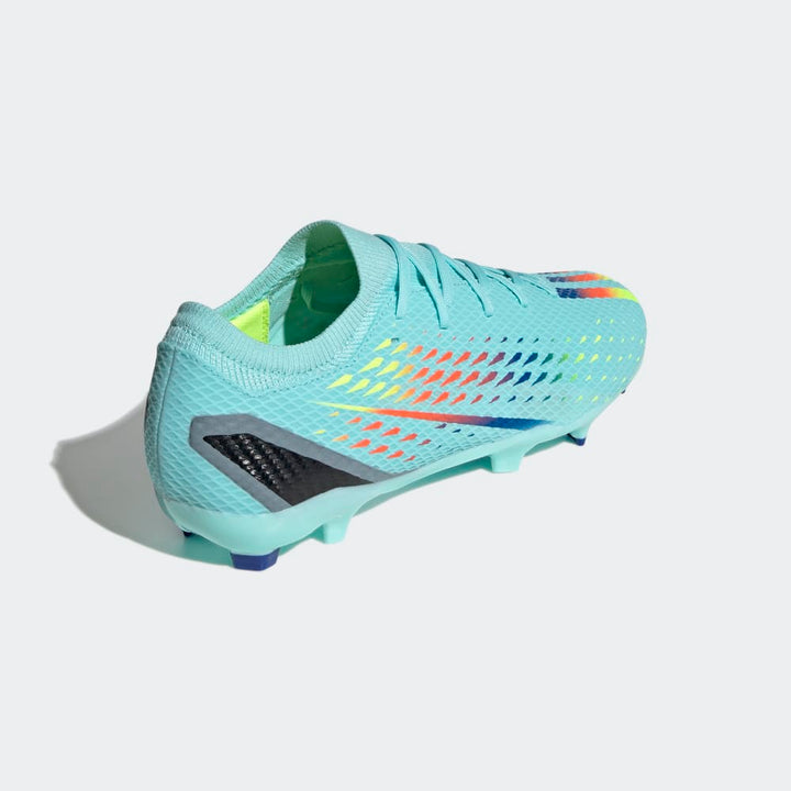 Botas de fútbol para superficies firmes adidas Speed ​​Potal 3 FG Agua/Azul/Amarillo