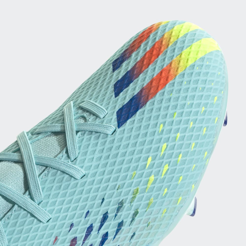 Botas de fútbol para superficies firmes adidas Speed ​​Potal 3 FG Agua/Azul/Amarillo