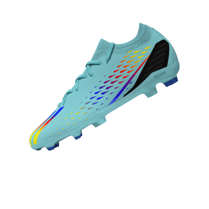 Botas de fútbol para superficies firmes adidas Speed ​​Potal 3 FG Agua/Azul/Amarillo