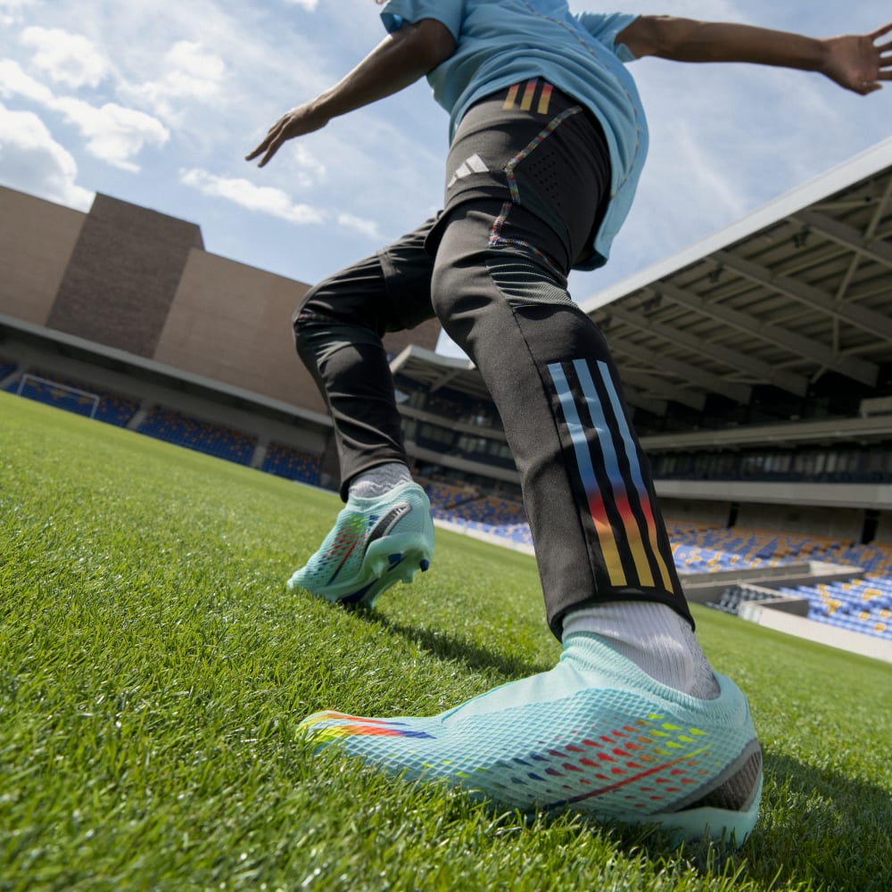 Botas de fútbol para superficies firmes adidas Speed ​​Potal 3 FG Agua/Azul/Amarillo