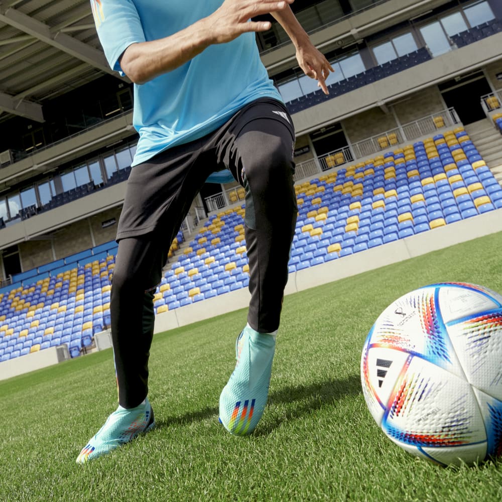 Botas de fútbol para superficies firmes adidas Speed ​​Potal 3 FG Agua/Azul/Amarillo