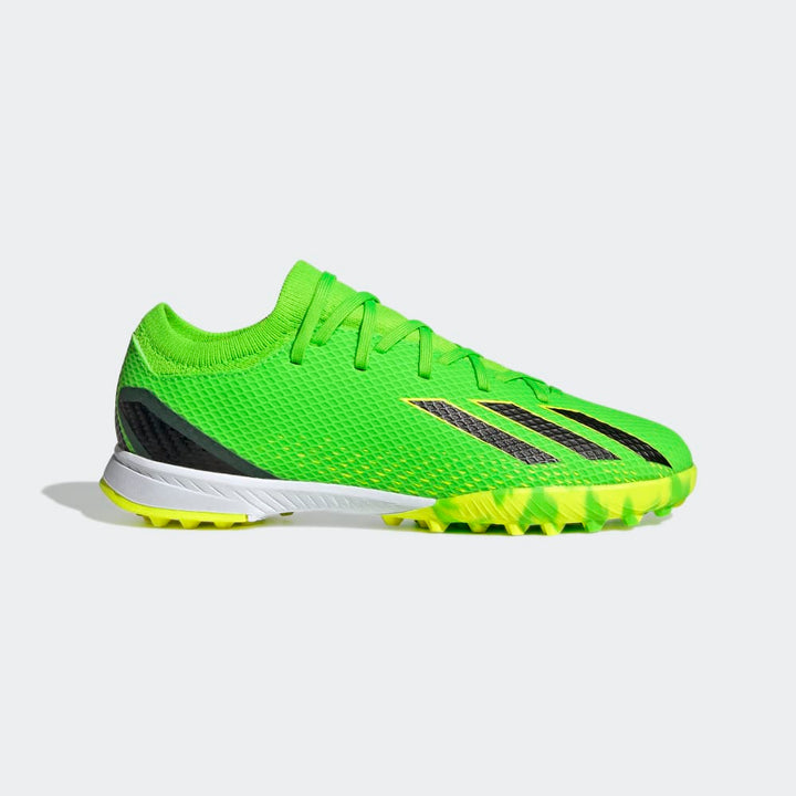 Botas de fútbol adidas X Speed ​​Portal 3 TF J para niños, color verde