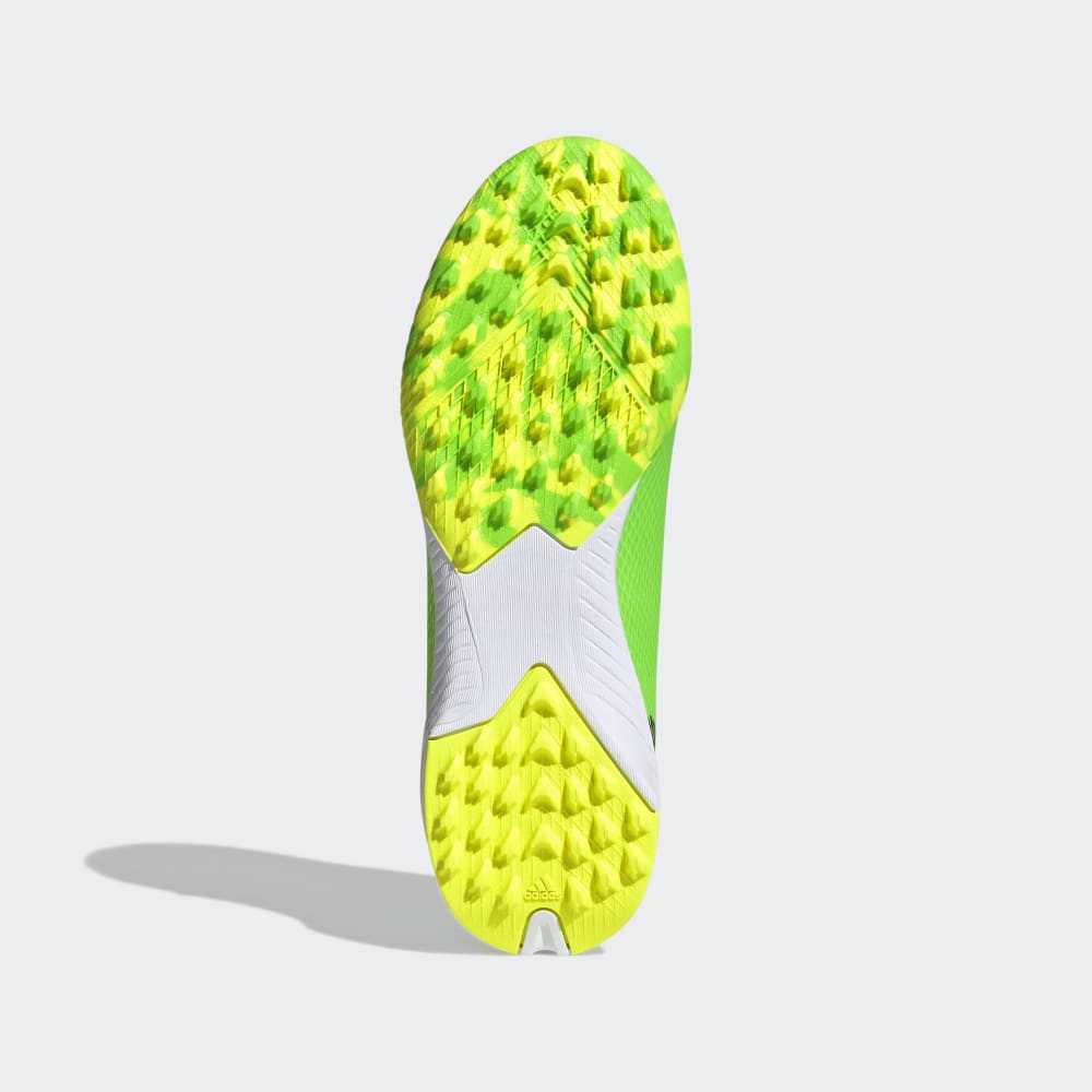 Botas de fútbol adidas X Speed ​​Portal 3 TF J para niños, color verde