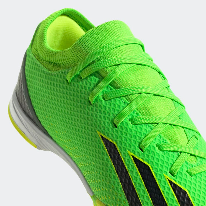 Botas de fútbol adidas X Speed ​​Portal 3 TF J para niños, color verde