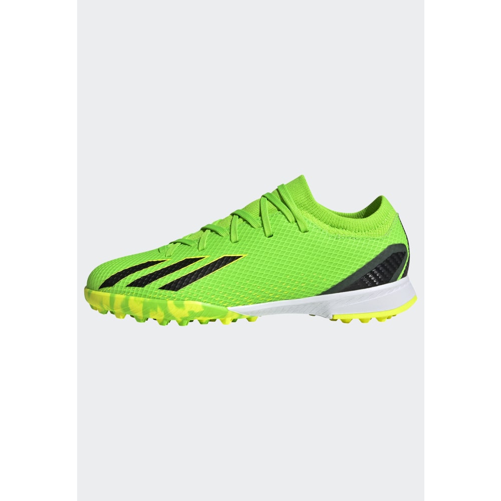 Botas de fútbol adidas X Speed ​​Portal 3 TF J para niños, color verde