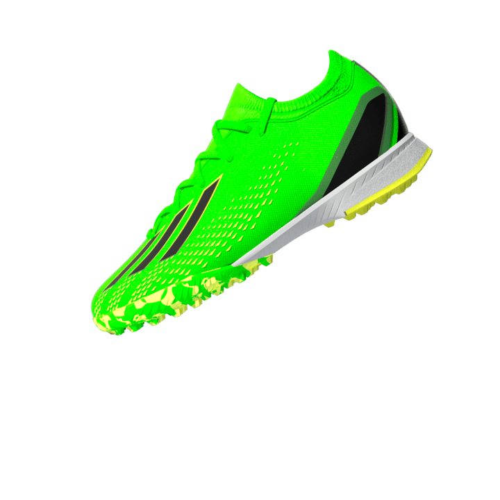 Botas de fútbol adidas X Speed ​​Portal 3 TF J para niños, color verde