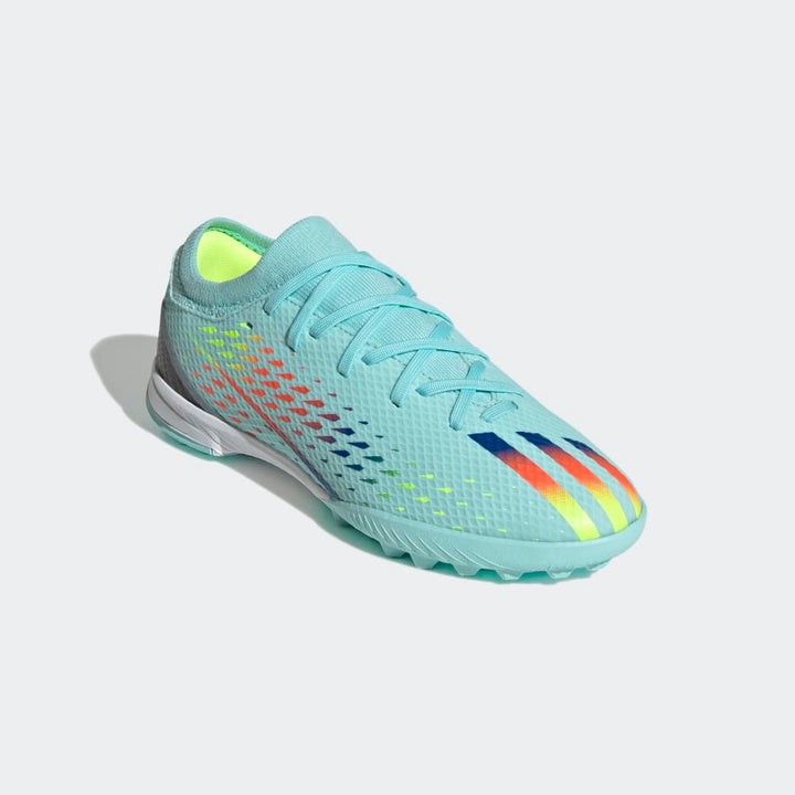 Botas de fútbol para césped adidas X Speed ​​Portal 3 TF J para niños Aqua/Azul