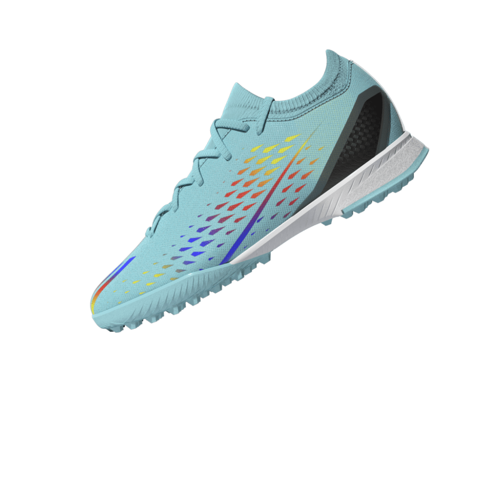 Botas de fútbol para césped adidas X Speed ​​Portal 3 TF J para niños Aqua/Azul