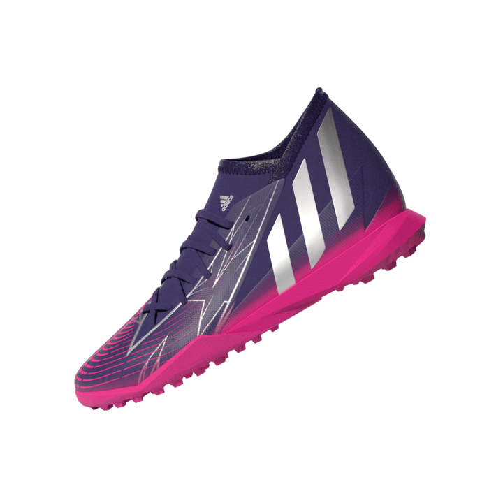 Botas de fútbol para césped adidas Predator Edge 3 TF J para niños Cobre/Plata