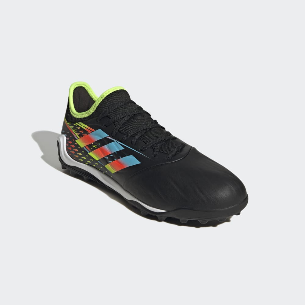 adidas Copa Sense 3 TF Turf Football Boots Black/Cyan