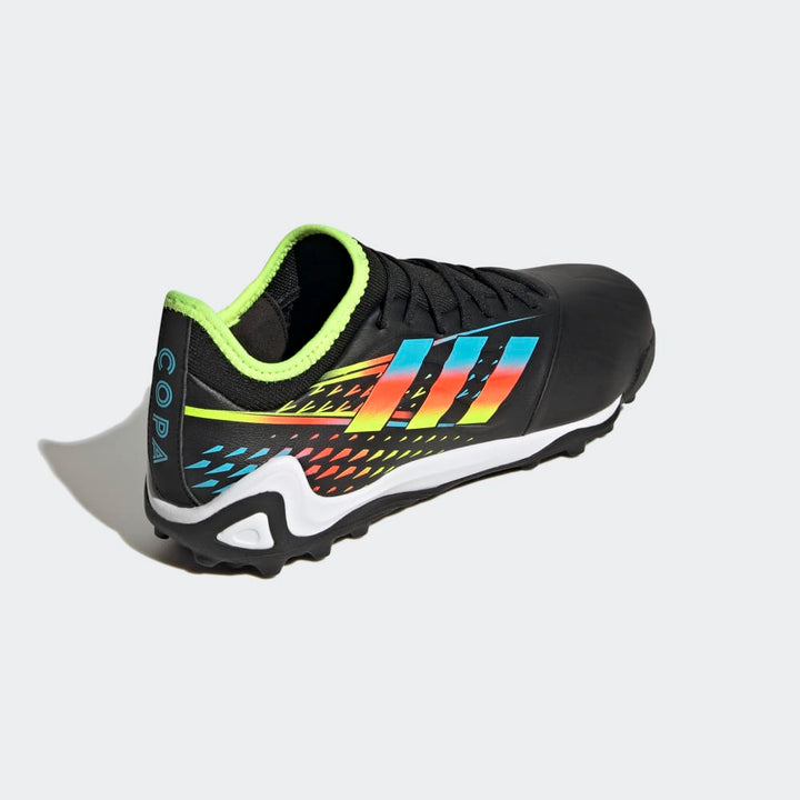 adidas Copa Sense 3 TF Turf Football Boots Black/Cyan