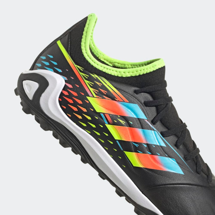 adidas Copa Sense 3 TF Turf Football Boots Black/Cyan