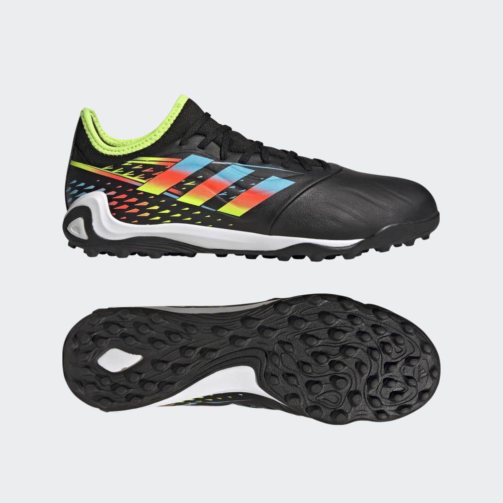 Botas de fútbol adidas Copa Sense 3 TF Turf Negro/Cian