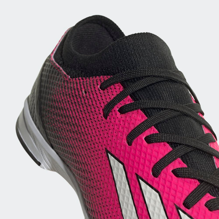 Botas de fútbol adidas X Speedportal.3 TF J para niños, color negro y rosa