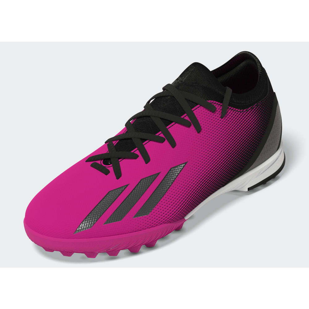 Botas de fútbol adidas X Speedportal.3 TF J para niños, color negro y rosa