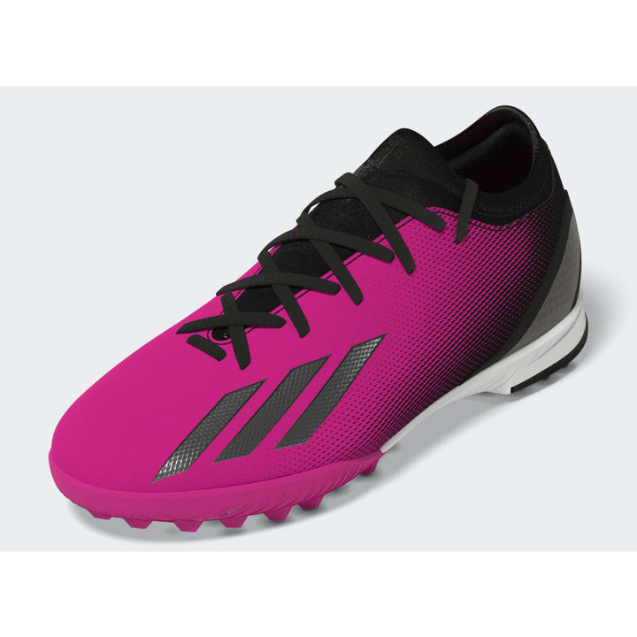 adidas Kid's X Speedportal.3 TF J Turf Football Boots Black/Pink