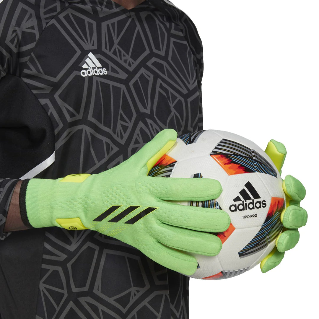 Guantes de portero adidas X PRO Verde/Negro/Amarillo solar