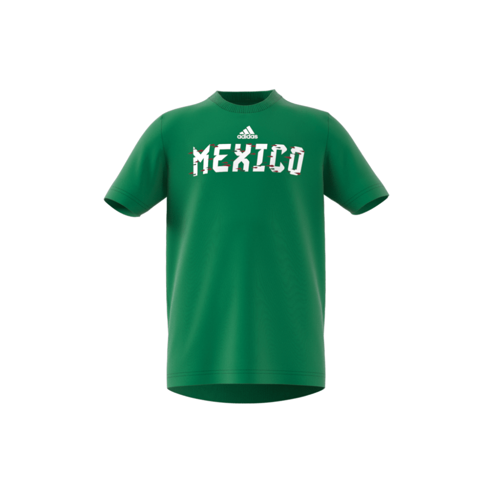 Camiseta adidas Mundial México 2022 Niño Y Verde