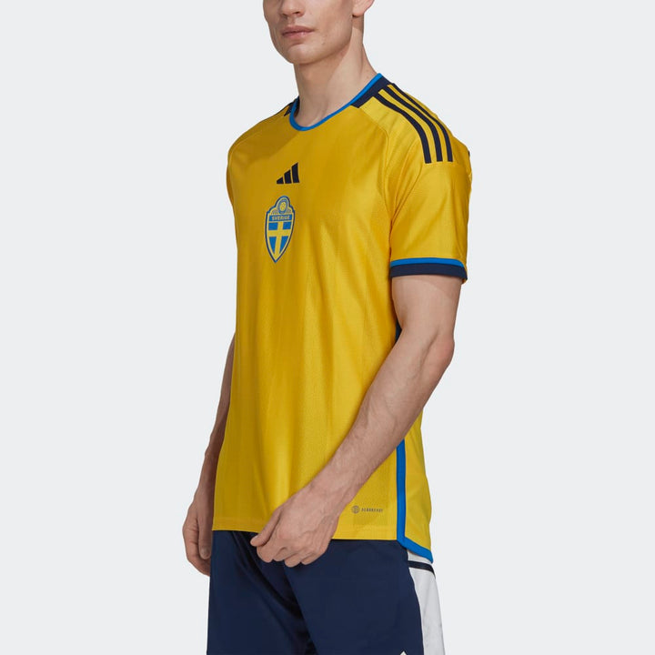 adidas Camiseta de local Suecia SVFF para hombre 22 Amarillo