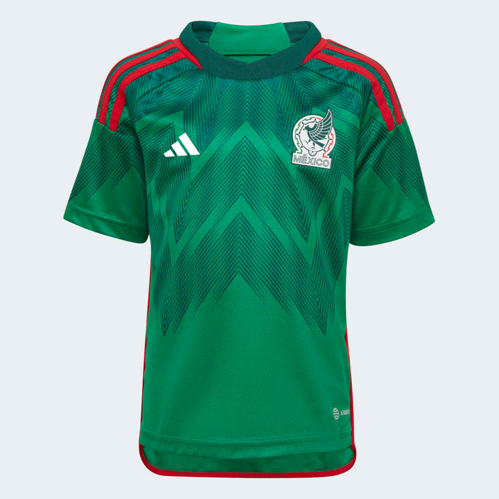 Miniequipación adidas México Home para niños 22 Verde