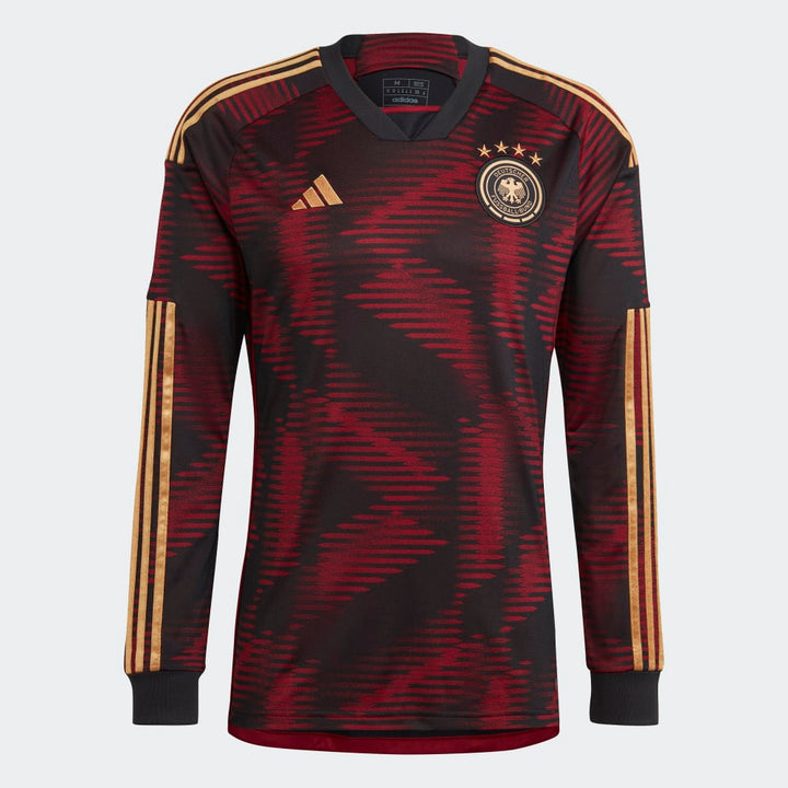 adidas Germany Away Long Sleeve Jersey 22 Black/Red