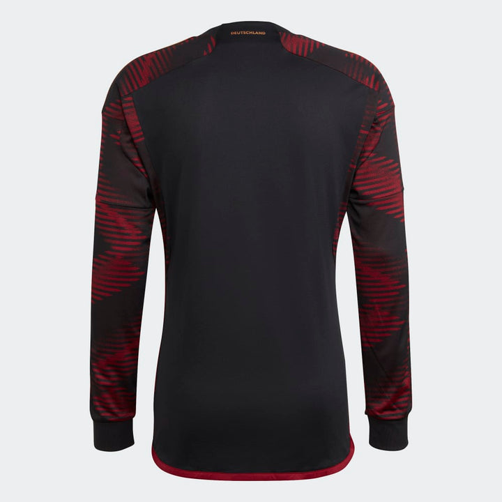 adidas Alemania Away Camiseta Manga Larga 22 Negro/Rojo