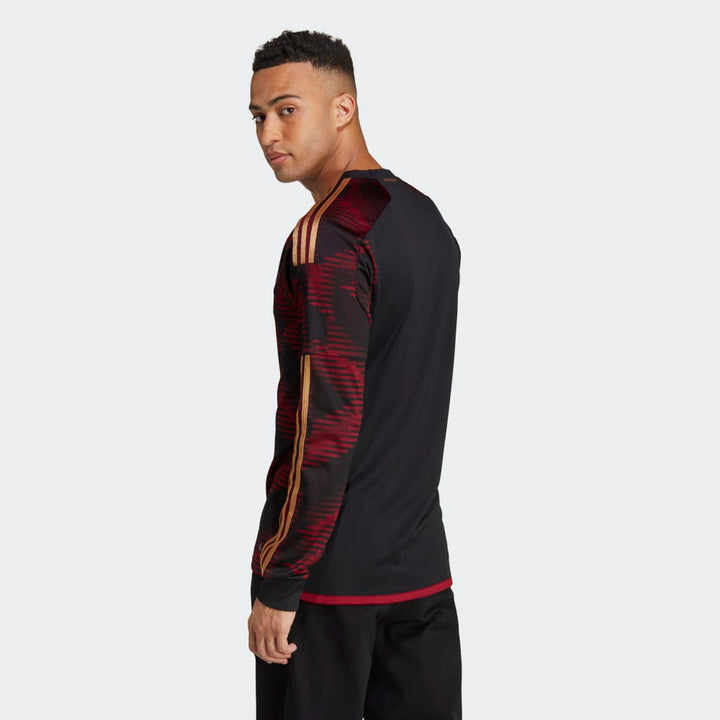 adidas Germany Away Long Sleeve Jersey 22 Black/Red