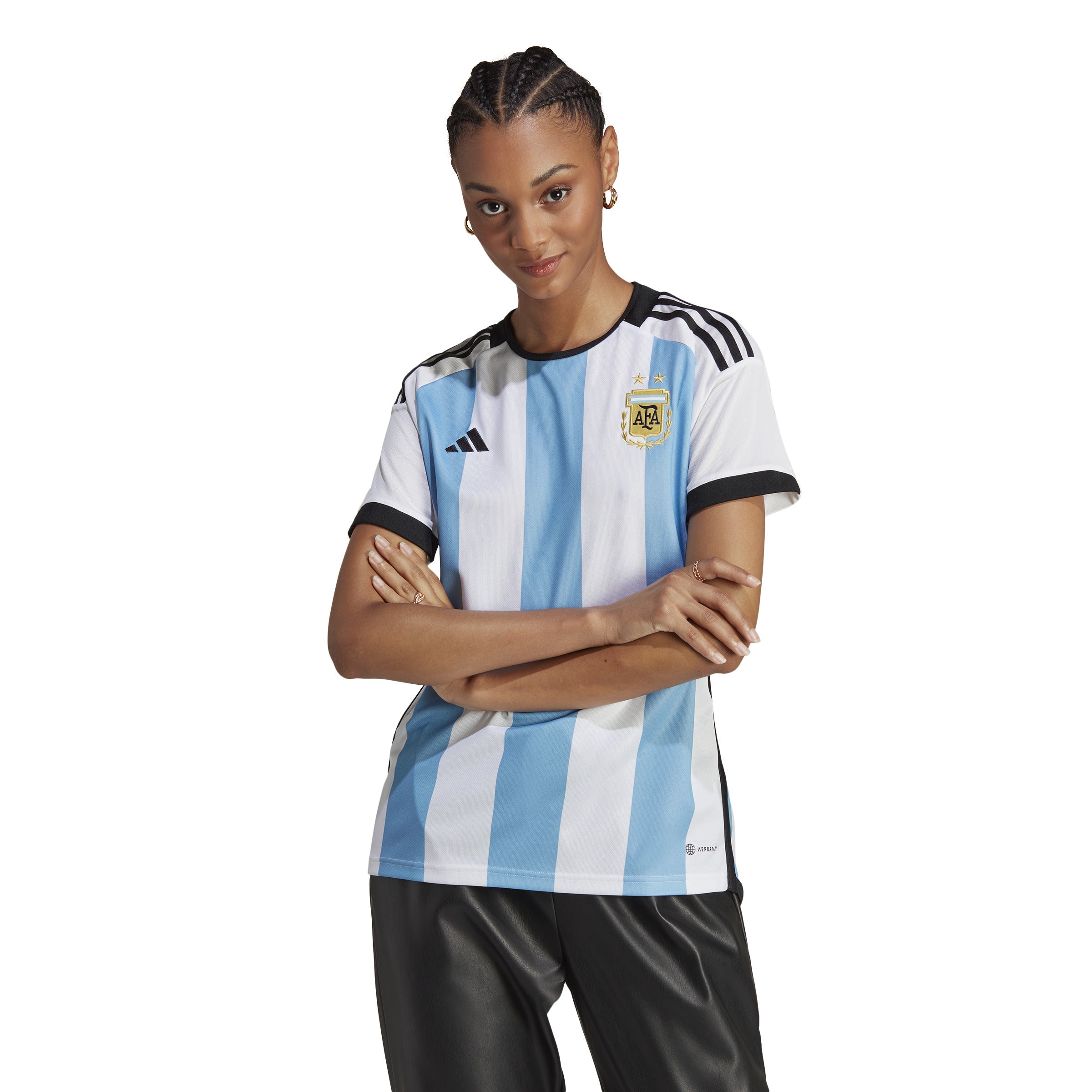 Camiseta adidas Argentina de local para mujer 22 Best Buy Soccer Team s Store