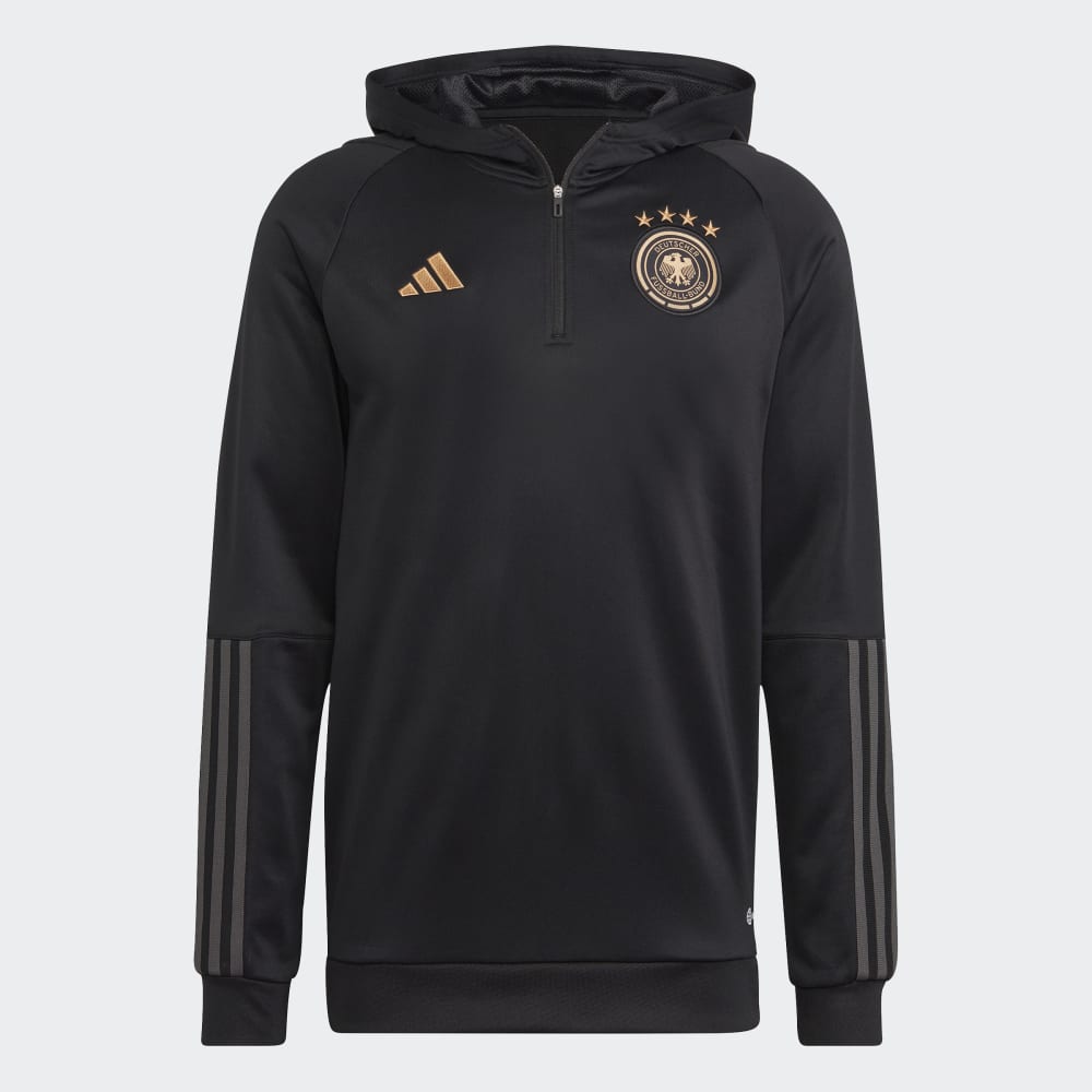 Sudadera con capucha adidas Alemania para hombre, color negro