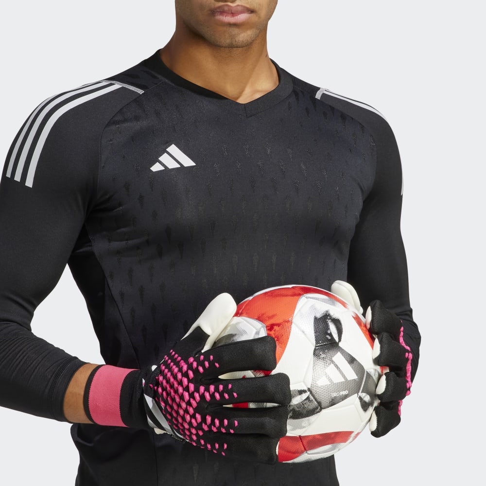 Guantes de portero adidas Predator Pro Fingersave Negro/Blanco