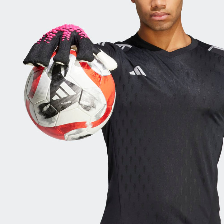 Guantes de portero adidas Predator Pro Fingersave Negro/Blanco