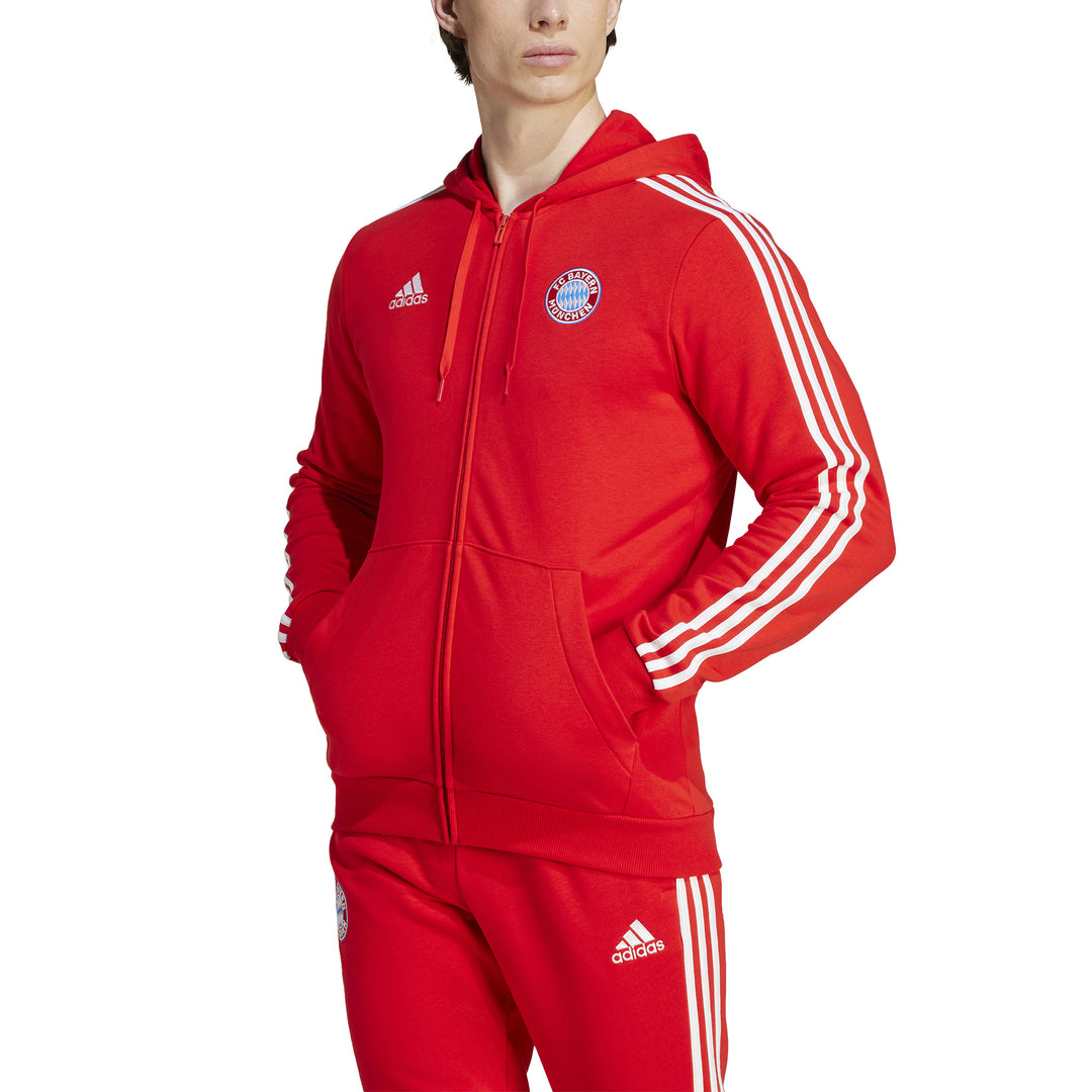 Sudadera con capucha y cremallera completa adidas Bayern Munich DNA 23/24