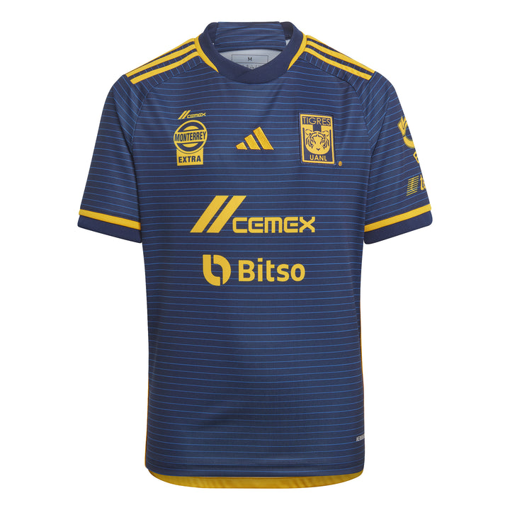 Camiseta de visitante adidas Tigres UANL para niños 23