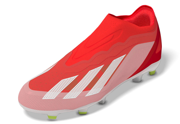 Botas de fútbol para terreno firme adidas X Crazyfast Elite Laceless FG para niños