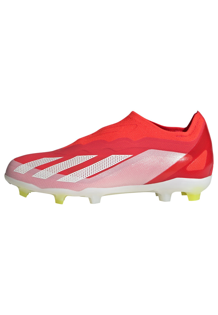 Botas de fútbol para terreno firme adidas X Crazyfast Elite Laceless FG para niños