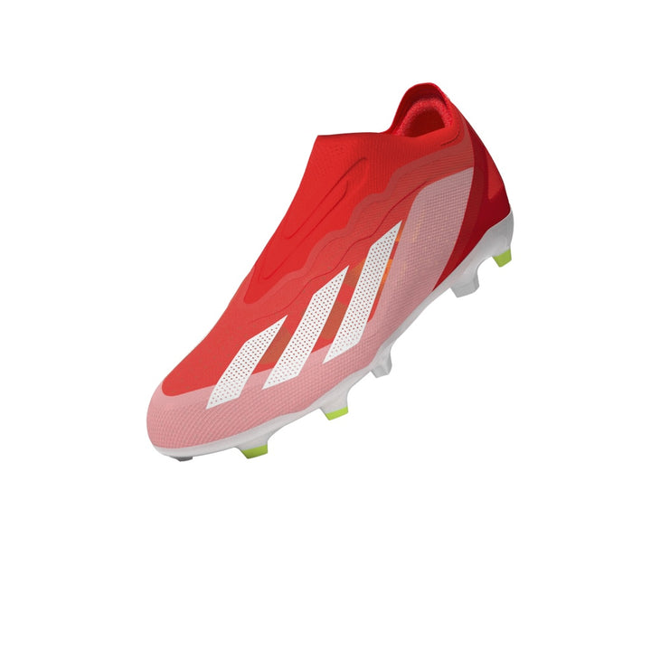 Botas de fútbol para terreno firme adidas X Crazyfast Elite Laceless FG para niños