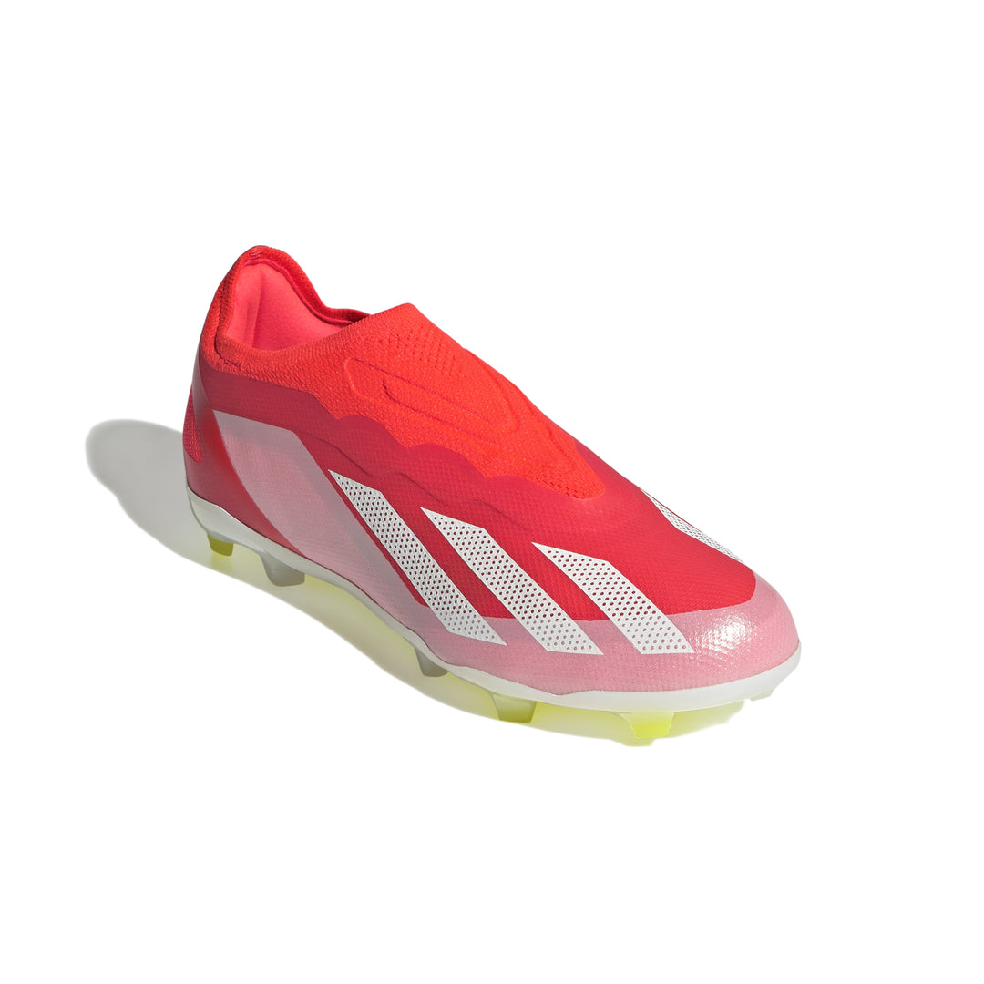 Botas de fútbol para terreno firme adidas X Crazyfast Elite Laceless FG para niños