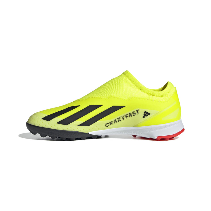 Zapatos de césped para niños adidas X Crazyfast League Laceless TF