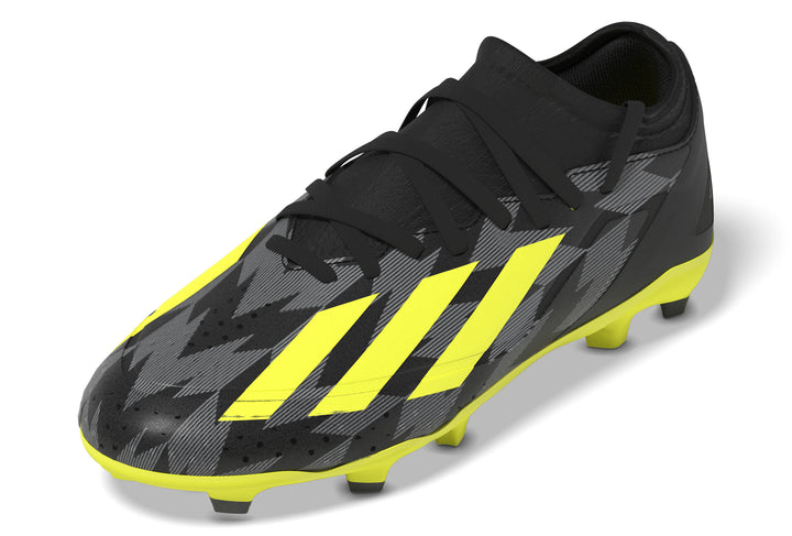 Botas de fútbol para terreno firme adidas X Crazyfast INJ.3 FG para niños