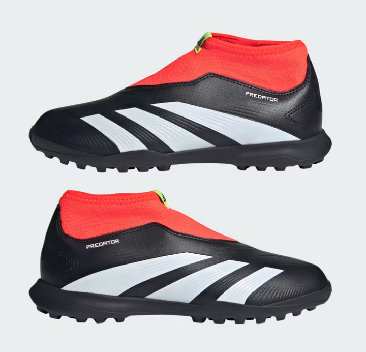 Zapatos de césped para niños adidas Predator League Laceless TF