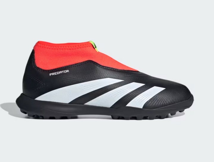 Zapatos de césped para niños adidas Predator League Laceless TF