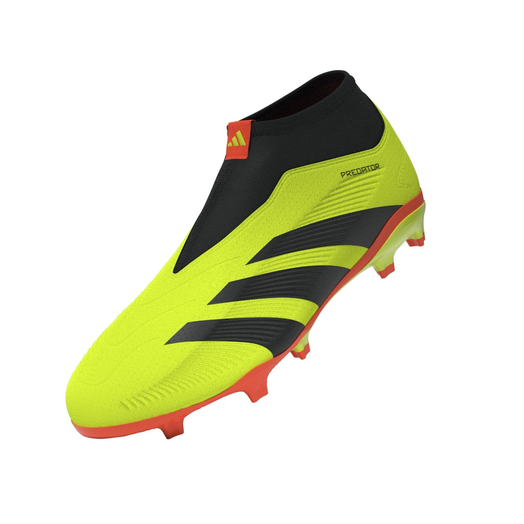 Botas de fútbol para terreno firme adidas Predator League Laceless FG para niños