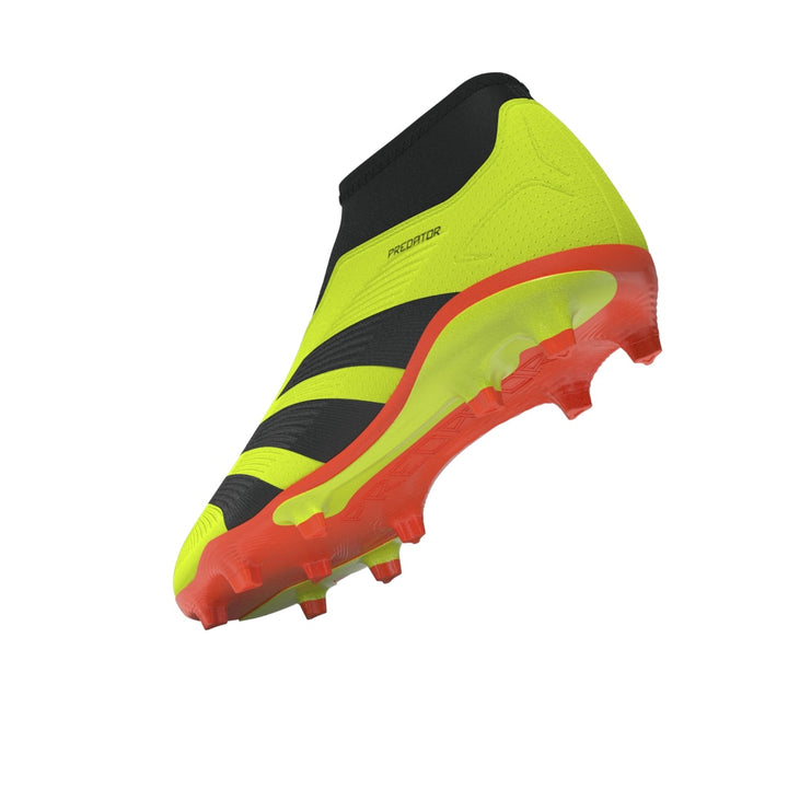 Botas de fútbol para terreno firme adidas Predator League Laceless FG para niños