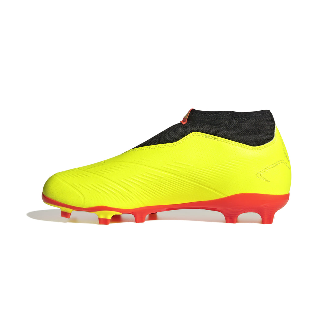 Botas de fútbol para terreno firme adidas Predator League Laceless FG para niños