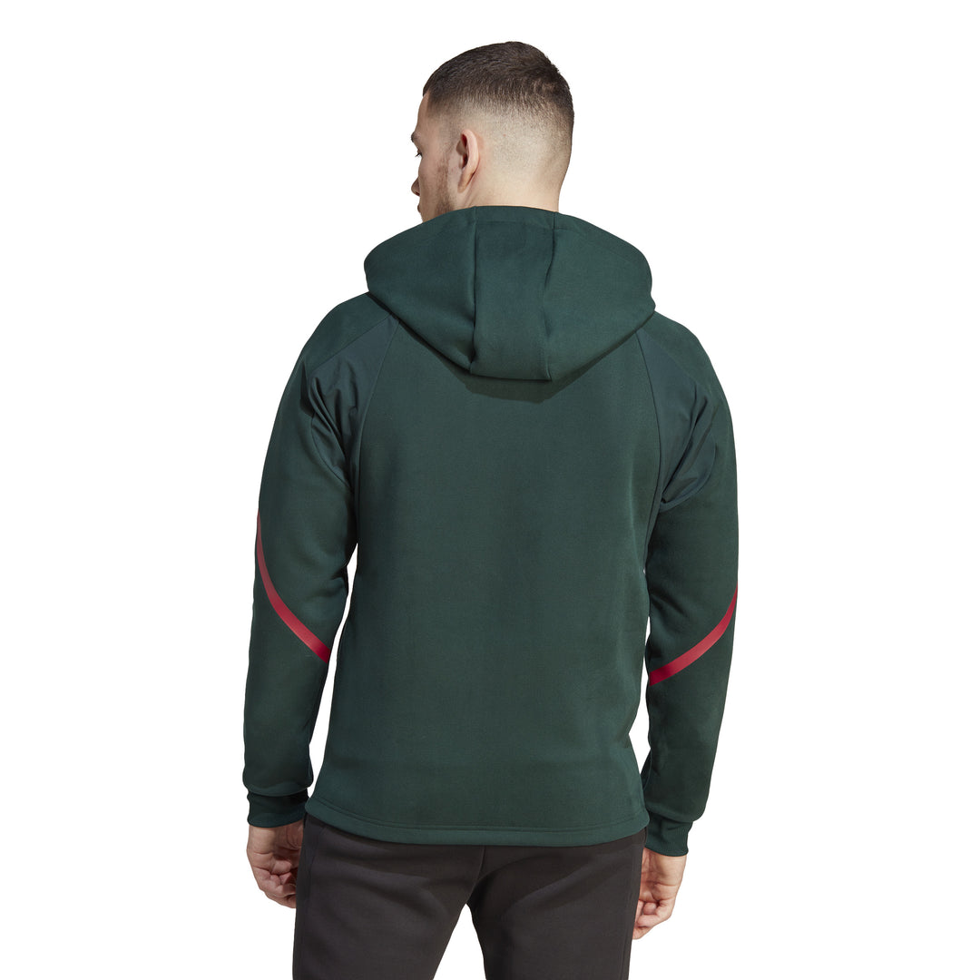 Sudadera con capucha y cremallera completa del Manchester United de adidas