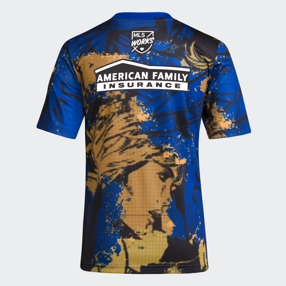 Camiseta adidas MLS Aeroready Pre-Matrch KCC para niños