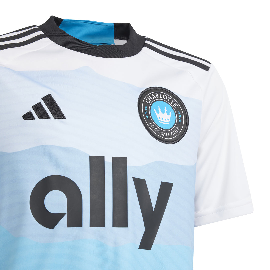 adidas Youth Charlotte Home Jersey 23